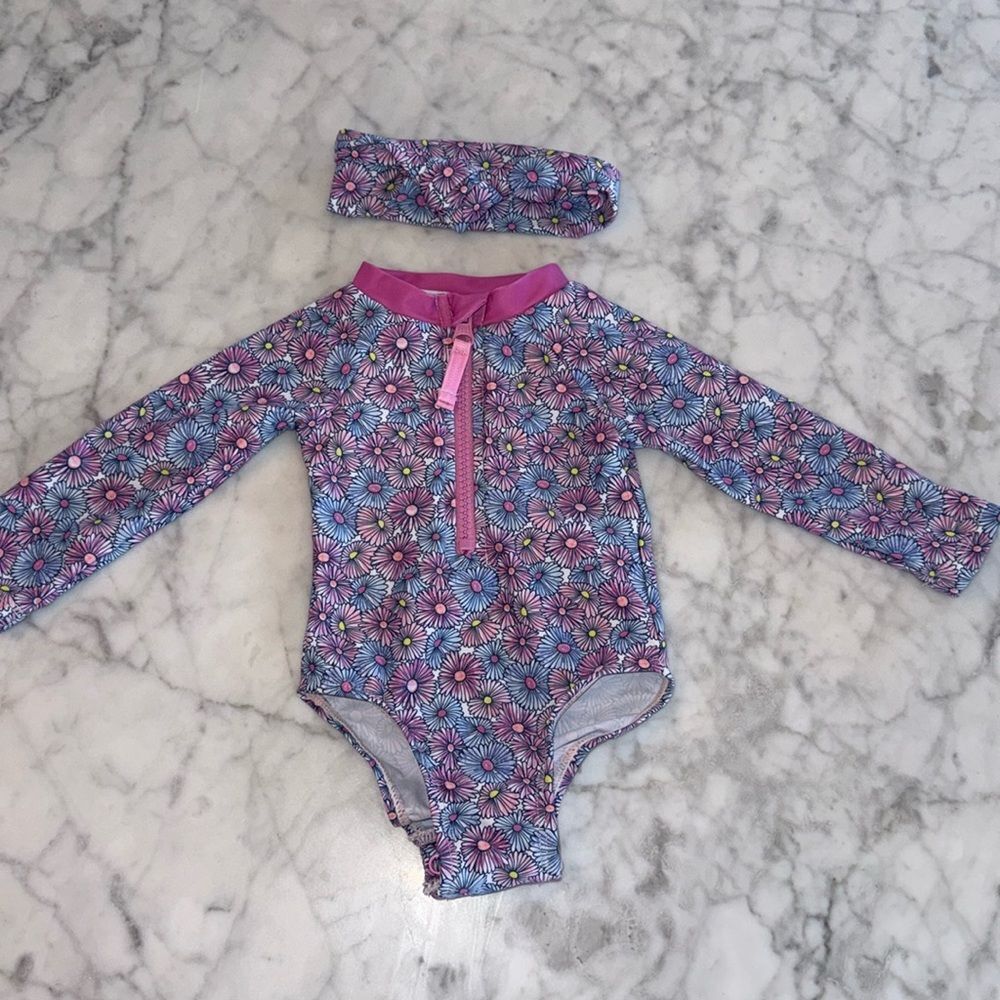 Andy & Evan Daisy Rash Guard Set 0/3M